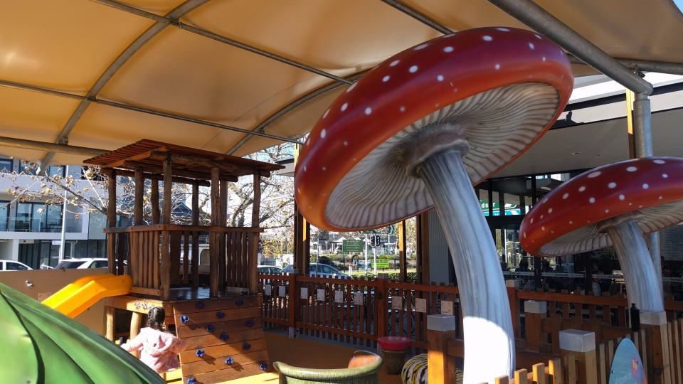 one of the playgrounds at Stockland Baulkham Hills Shopping Centre