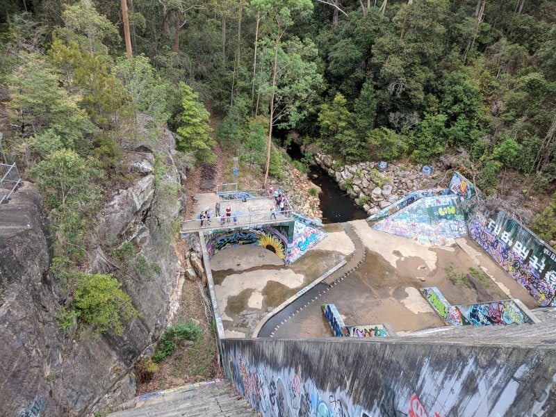 North Rocks Dam, in Bidjigal Reserve, is actually not a dam but a flood retarding basin